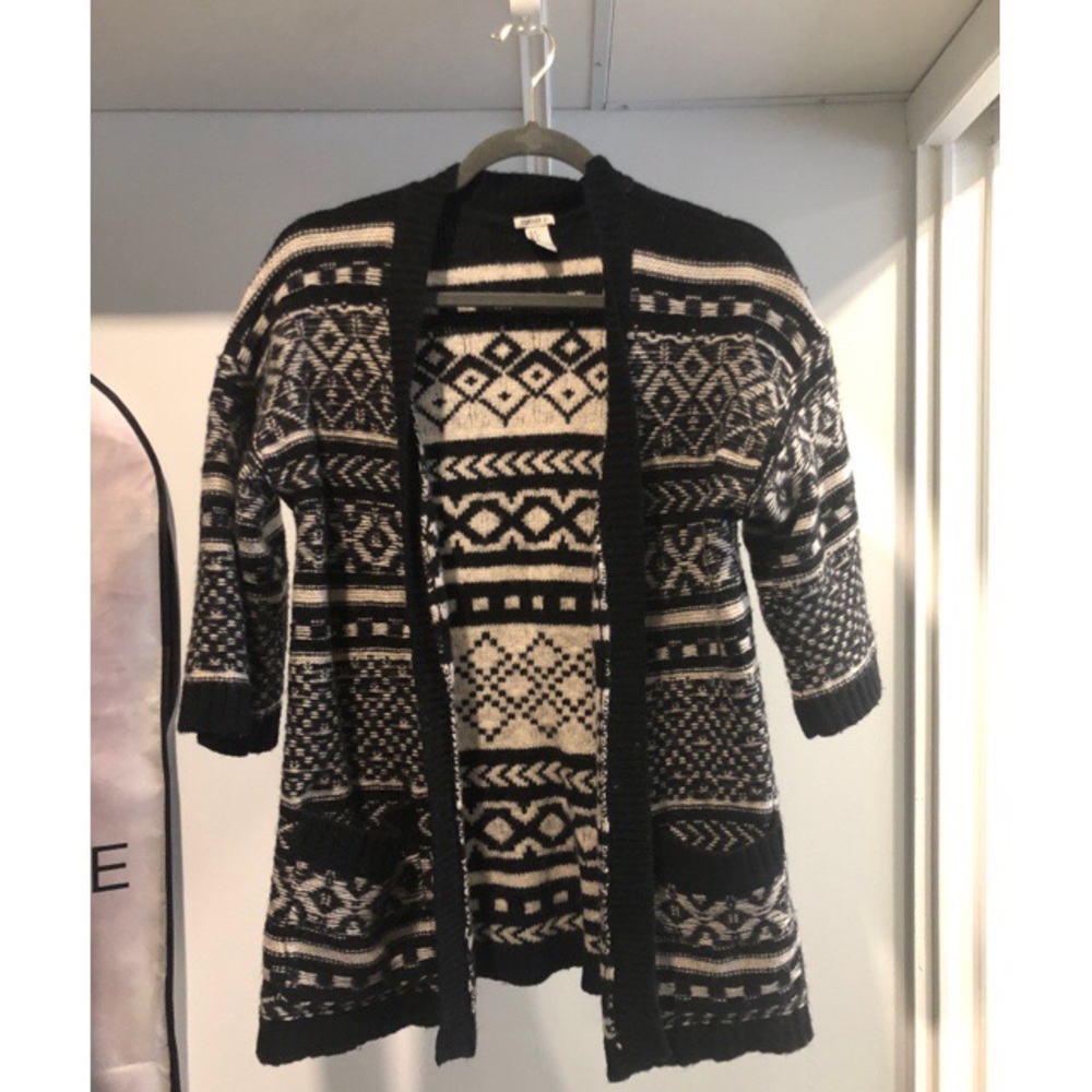 Tribal print cardigan